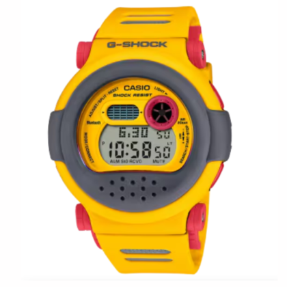 Casio G-Shock G-B001MVE-9 Yellow Resin Band Men Sport Watch